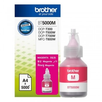 Brother BT-5000M Original Magenta Refill Ink Tank Bottle - 5,000 pages Compatible Model HL-T4000DW, DCP-T300, T310, T500W, T510W, T700W, T710W, T810W, MFC-T800W , T910D, T4500DW
