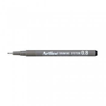 Artline Black Drawing System Pen 0.8mm (EK-238)