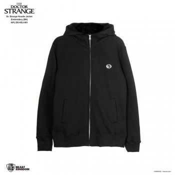 Marvel Dr. Strange: Dr. Strange Hoodie Jacket Embroidery - Black, Size L (APL-DS-HDJ-001)