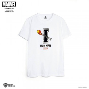 Marvel: Marvel Kawaii Tee Iron Man Icon - White, Size S (APL-MK-TEE-009)