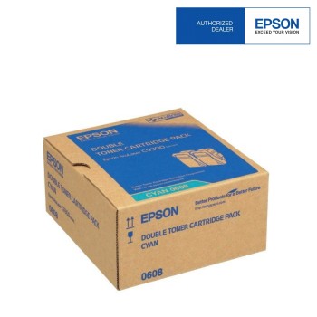 Epson SO50608 Double Pack Cyan Toner (Item No:EPS SO50608)